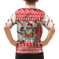 Hawaii Christmas Six Seven Kid Hawaiian Shirt Mele Kalikimaka Funny Santa 67 Gen Alpha Slang - Polynesian Pride