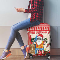 Hawaii Christmas Six Seven Luggage Cover Mele Kalikimaka Funny Santa 67 Gen Alpha Slang - Polynesian Pride