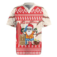 Hawaii Christmas Six Seven Rugby Jersey Mele Kalikimaka Funny Santa 67 Gen Alpha Slang - Polynesian Pride