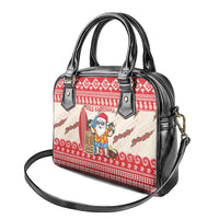 Hawaii Christmas Six Seven Shoulder Handbag Mele Kalikimaka Funny Santa 67 Gen Alpha Slang - Polynesian Pride