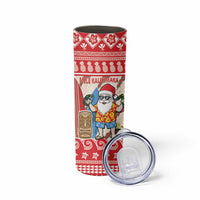 Hawaii Christmas Six Seven Skinny Tumbler Mele Kalikimaka Funny Santa 67 Gen Alpha Slang - Polynesian Pride