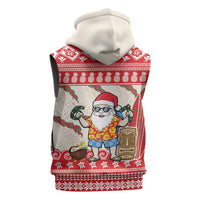 Hawaii Christmas Six Seven Sleeveless Zip Hoodie Mele Kalikimaka Funny Santa 67 Gen Alpha Slang LT14 - Polynesian Pride