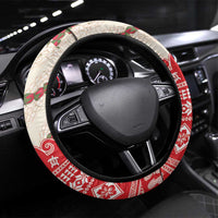 Hawaii Christmas Six Seven Steering Wheel Cover Mele Kalikimaka Funny Santa 67 Gen Alpha Slang - Polynesian Pride