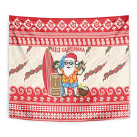 Hawaii Christmas Six Seven Tapestry Mele Kalikimaka Funny Santa 67 Gen Alpha Slang - Polynesian Pride