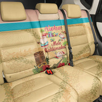 Aloha Hawaii Mele Kalikimaka Back Car Seat Cover Beachy Funny Santa Hawaiian Lei - Polynesian Pride