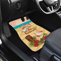Aloha Hawaii Mele Kalikimaka Car Mats Beachy Funny Santa Hawaiian Lei - Polynesian Pride