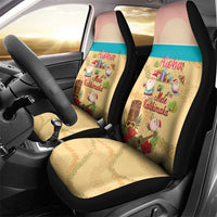 Aloha Hawaii Mele Kalikimaka Car Seat Cover Beachy Funny Santa Hawaiian Lei - Polynesian Pride
