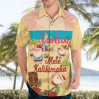 Aloha Hawaii Mele Kalikimaka Hawaiian Shirt Beachy Funny Santa Hawaiian Lei LT14 - Polynesian Pride