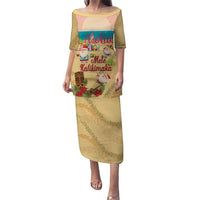 Aloha Hawaii Mele Kalikimaka Puletasi Beachy Funny Santa Hawaiian Lei - Polynesian Pride