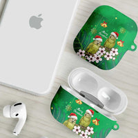 New Zealand Kakapo Christmas AirPods Case Owl Parrot Santa Sliver Fern Manuka - Green LT14 - Polynesian Pride