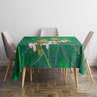 New Zealand Kakapo Christmas Tablecloth Owl Parrot Santa Sliver Fern Manuka - Green - Polynesian Pride