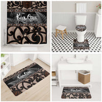 Kia Ora New Zealand Bathroom Set Aotearoa Proud Maori Silver Fern - Polynesian Pride