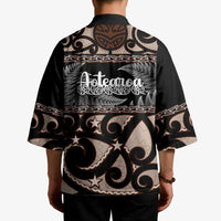 Kia Ora New Zealand Kimono Aotearoa Proud Maori Silver Fern - Polynesian Pride