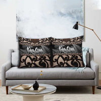 Kia Ora New Zealand Pillow Cover Aotearoa Proud Maori Silver Fern LT14 - Polynesian Pride