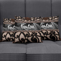 Kia Ora New Zealand Pillow Cover Aotearoa Proud Maori Silver Fern LT14 - Polynesian Pride