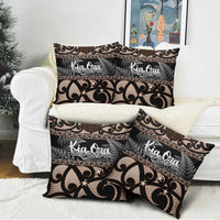 Kia Ora New Zealand Pillow Cover Aotearoa Proud Maori Silver Fern LT14 - Polynesian Pride