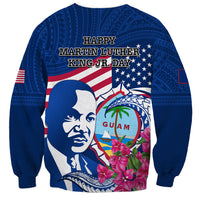 Guam Martin Luther King Jr Day Sweatshirt I Have A Dream Guahan Seal With Bougainvillea LT14 - Polynesian Pride