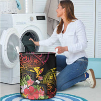 Hawaii Iwa Bird Laundry Basket Great Frigatebird Kanaka Tropical Hippie Style - Polynesian Pride