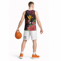 Hawaii Iwa Bird Basketball Jersey Great Frigatebird Kanaka Tropical Hippie Style - Polynesian Pride