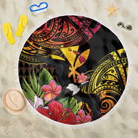 Hawaii Iwa Bird Beach Blanket Great Frigatebird Kanaka Tropical Hippie Style - Polynesian Pride