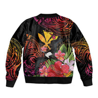 Hawaii Iwa Bird Bomber Jacket Great Frigatebird Kanaka Tropical Hippie Style - Polynesian Pride