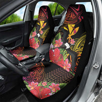 Hawaii Iwa Bird Car Seat Cover Great Frigatebird Kanaka Tropical Hippie Style - Polynesian Pride