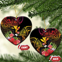 Hawaii Iwa Bird Ceramic Ornament Great Frigatebird Kanaka Tropical Hippie Style - Polynesian Pride