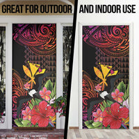 Hawaii Iwa Bird Door Cover Great Frigatebird Kanaka Tropical Hippie Style - Polynesian Pride