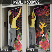 Hawaii Iwa Bird Door Cover Great Frigatebird Kanaka Tropical Hippie Style - Polynesian Pride