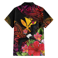 Hawaii Iwa Bird Family Matching Long Sleeve Bodycon Dress and Hawaiian Shirt Great Frigatebird Kanaka Tropical Hippie Style - Polynesian Pride