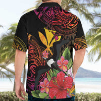 Hawaii Iwa Bird Hawaiian Shirt Great Frigatebird Kanaka Tropical Hippie Style - Polynesian Pride