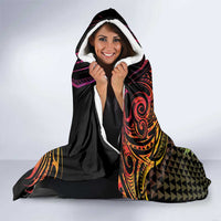 Hawaii Iwa Bird Hooded Blanket Great Frigatebird Kanaka Tropical Hippie Style LT14 - Polynesian Pride