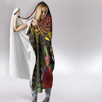 Hawaii Iwa Bird Hooded Blanket Great Frigatebird Kanaka Tropical Hippie Style LT14 - Polynesian Pride