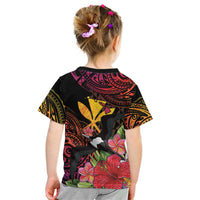 Hawaii Iwa Bird Kid T Shirt Great Frigatebird Kanaka Tropical Hippie Style LT14 - Polynesian Pride