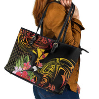 Hawaii Iwa Bird Leather Tote Bag Great Frigatebird Kanaka Tropical Hippie Style LT14 - Polynesian Pride