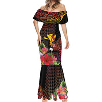 Hawaii Iwa Bird Mermaid Dress Great Frigatebird Kanaka Tropical Hippie Style - Polynesian Pride