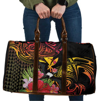 Hawaii Iwa Bird Travel Bag Great Frigatebird Kanaka Tropical Hippie Style LT14 Black - Polynesian Pride