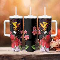 Hawaii Iwa Bird Tumbler With Handle Great Frigatebird Kanaka Tropical Hippie Style LT14 - Polynesian Pride