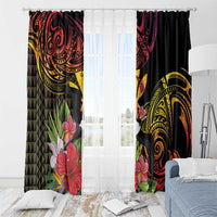 Hawaii Iwa Bird Window Curtain Great Frigatebird Kanaka Tropical Hippie Style - Polynesian Pride