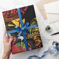 Hawaii Iwa Bird Wrapping Paper Great Frigatebird Kanaka Tropical Hippie Style - Polynesian Pride