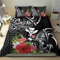 Hawaii Iwa Bird Bedding Set Great Frigatebird Kanaka Tropical Flowers - Polynesian Pride
