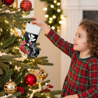 Hawaii Iwa Bird Christmas Stocking Great Frigatebird Kanaka Tropical Flowers - Polynesian Pride