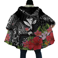 Hawaii Iwa Bird Cloak Great Frigatebird Kanaka Tropical Flowers - Polynesian Pride