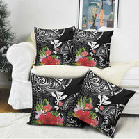 Hawaii Iwa Bird Pillow Cover Great Frigatebird Kanaka Tropical Flowers - Polynesian Pride