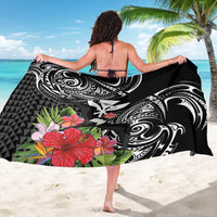 Hawaii Iwa Bird Sarong Great Frigatebird Kanaka Tropical Flowers - Polynesian Pride