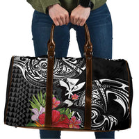 Hawaii Iwa Bird Travel Bag Great Frigatebird Kanaka Tropical Flowers - Polynesian Pride