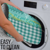 Teal Palaka Hawaii Iwa Bird Bathroom Set Hawaiian Kakau Jade Vine Lei - Polynesian Pride