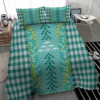 Teal Palaka Hawaii Iwa Bird Bedding Set Hawaiian Kakau Jade Vine Lei - Polynesian Pride