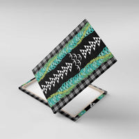 Black Palaka Hawaii Iwa Bird Canvas Wall Art Hawaiian Kakau Jade Vine Lei - Polynesian Pride