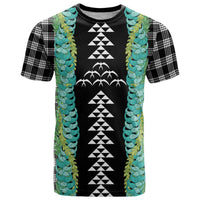 Black Palaka Hawaii Iwa Bird T Shirt Hawaiian Kakau Jade Vine Lei - Polynesian Pride